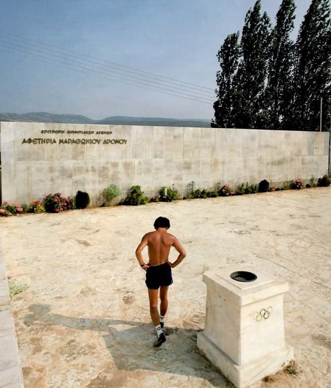 [Haruki Murakami in Marathon, Greece]